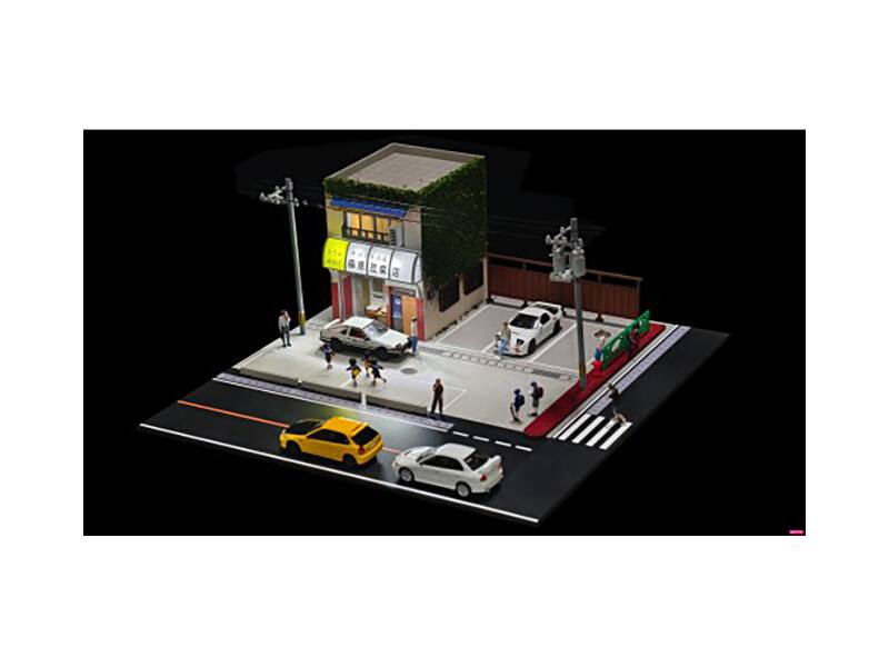 Alt View 1. American Diorama - Akina Tofu Shop Diorama Set "American Diorama X G-Fans" Series for 1/64 Scale Models by American Diorama.