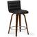 Front. Simpli Home - Roland Counter Height Stool - Black.