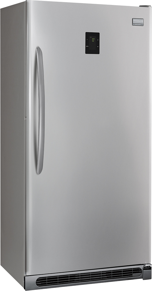 FGVU21F8QF Frigidaire 20.5 Cu. Ft. 2-in-1 Upright Freezer or Refrigerator  STAINLESS STEEL - Hahn Appliance Warehouse