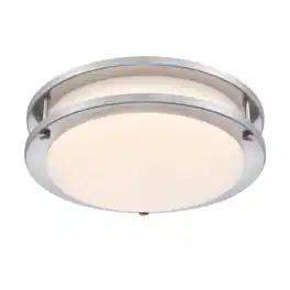 Westinghouse - Lauderdale 3.5 in. H X 11 in. W X 11 in. L Brushed Nickel Silver Ceiling Fixture