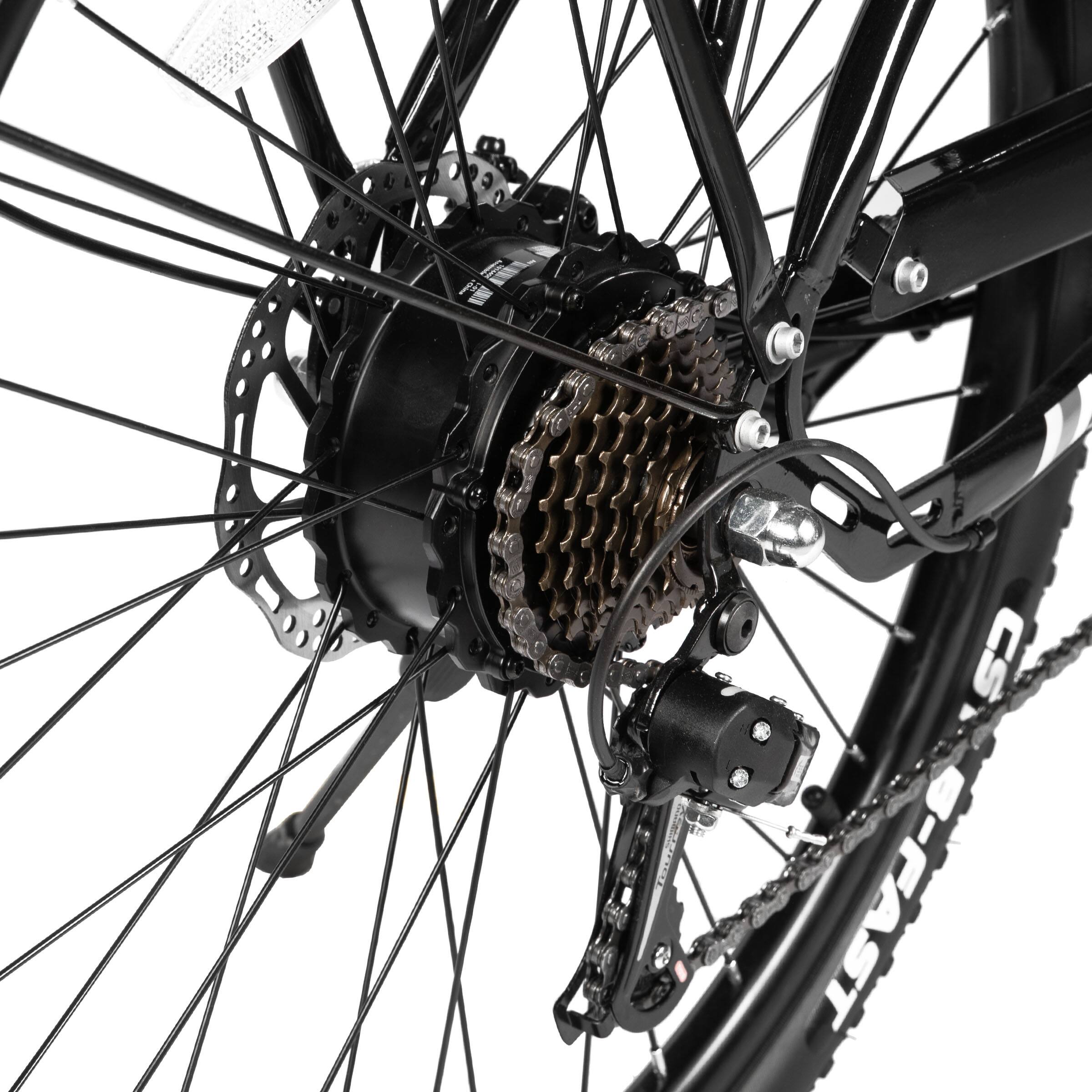 Alt View 8. HILAND - 26" Electric Bike for Men Women, 500W Electric Mountain Bike,36V 10.4AH Removable Battery, 20MPH, Black - Black.
