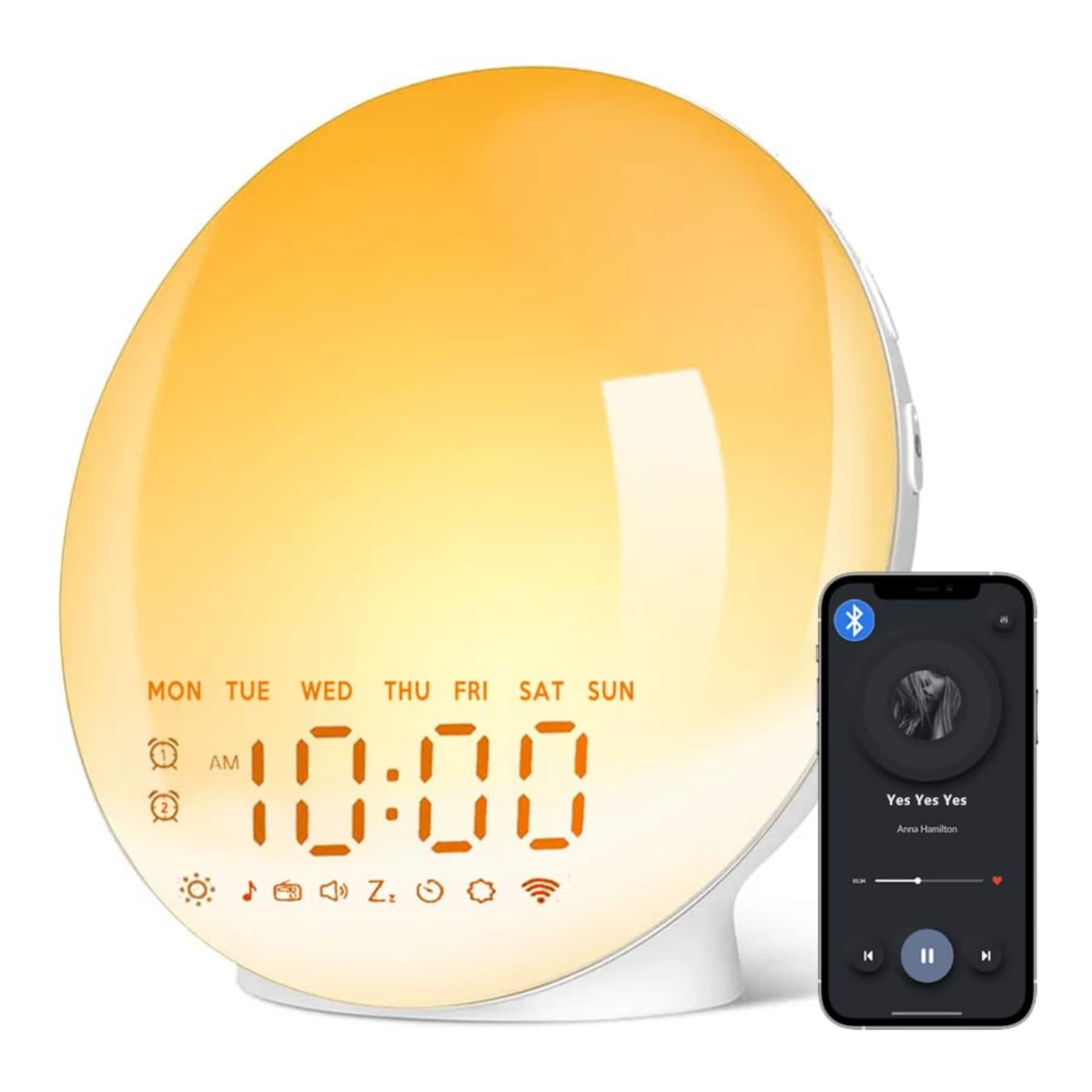 Dazzed Corner - Wake Up Light Sunrise Alarm Clock for Bedroom - Multicolor
