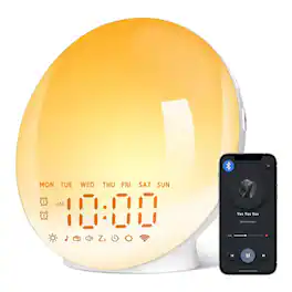 Dazzed Corner - Wake Up Light Sunrise Alarm Clock for Bedroom - Multicolor