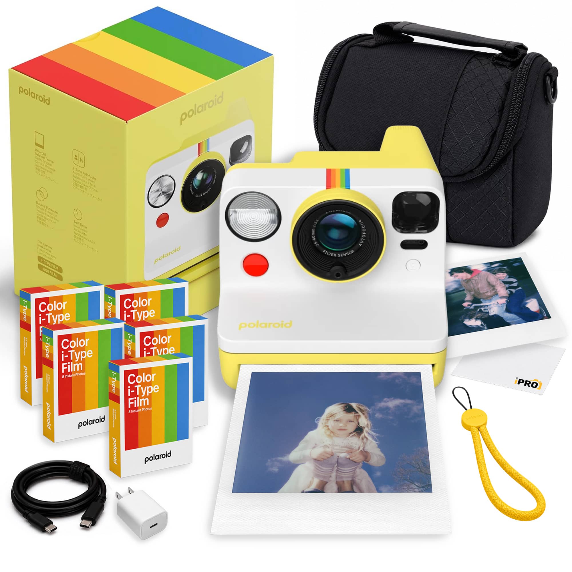 Polaroid - Now Generation-3 iType Instant Camera ( Yelllow) + More - Yellow