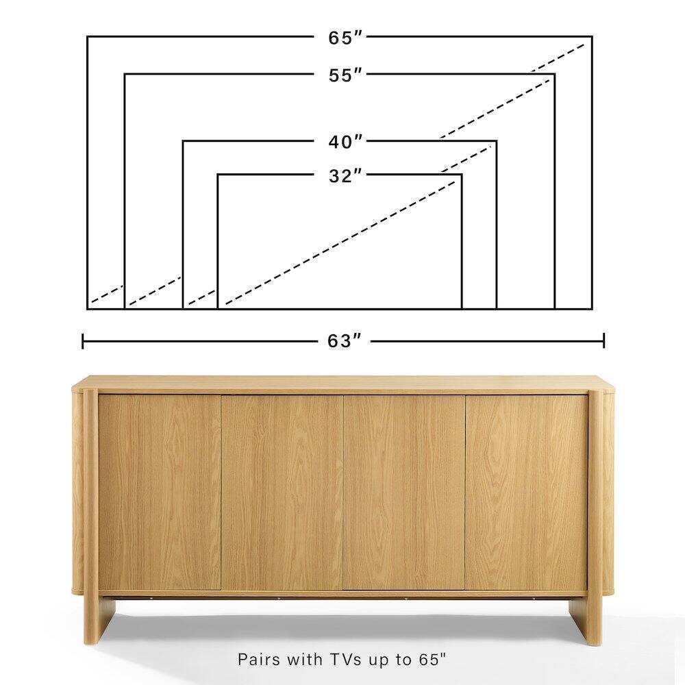 65" 55" 40" 32" 63" Pairs with TVs up to 65"
