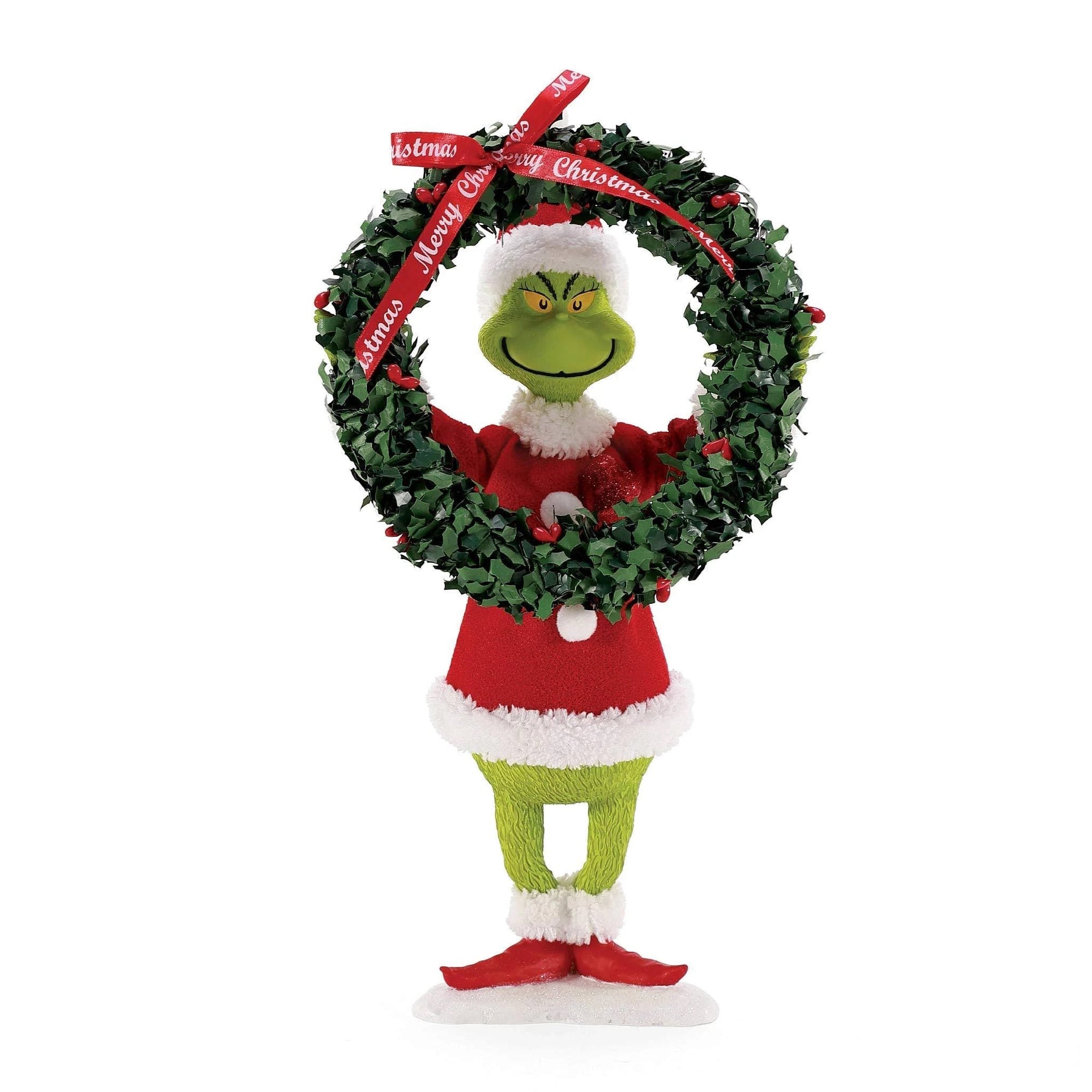 Department 56 - Dept 56 Grinch Decorates Christmas Figure - Green