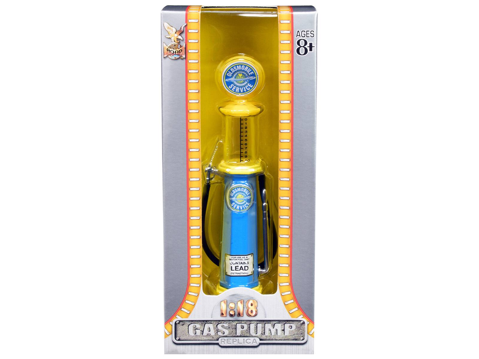 Oldsmobile Service Vintage Cylinder Gas Pump 1/18 Diecast Replica by Road Signature price history on PriceWatchPro