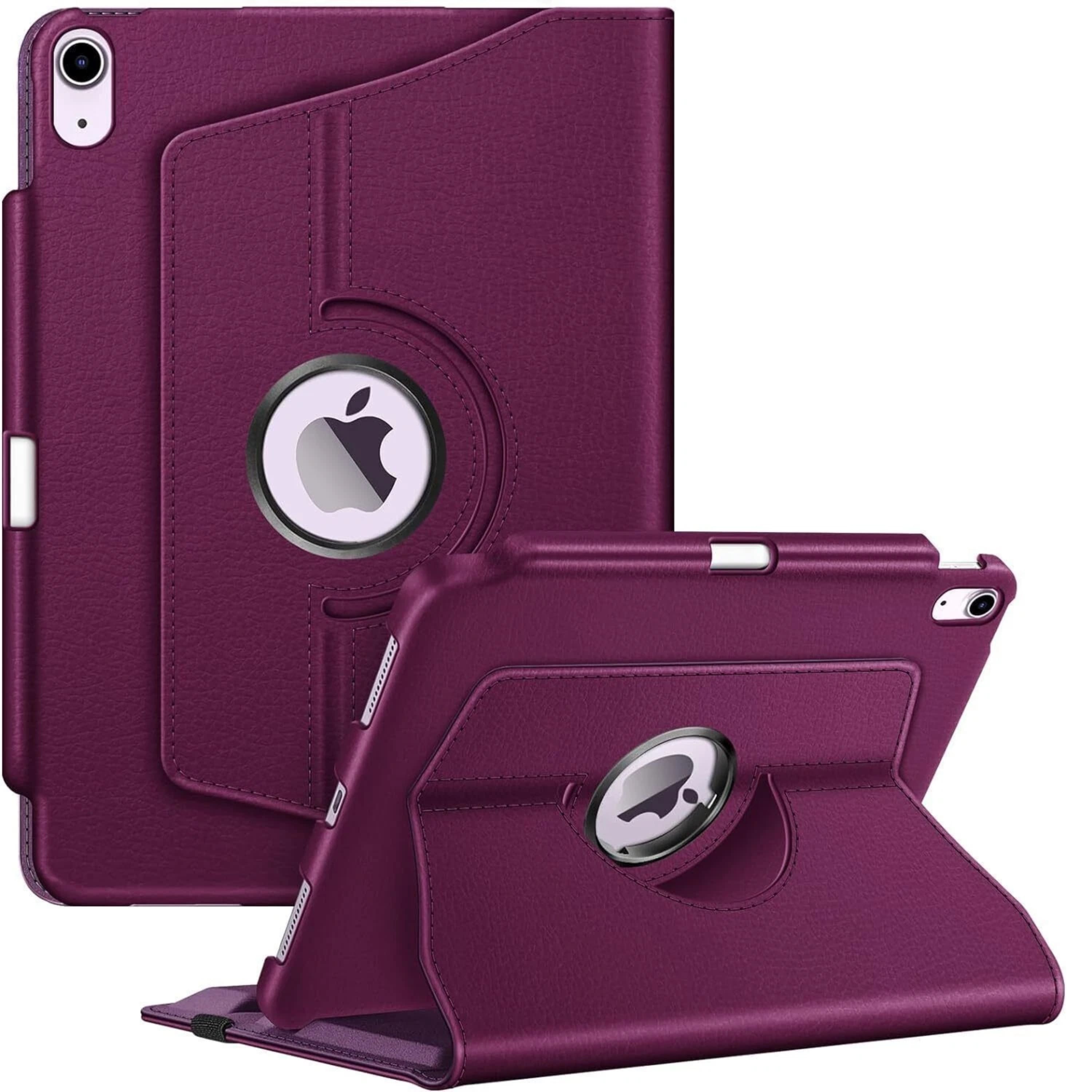Front. Kitcheniva - Rotating 360 Degree Stand Case For iPad Air 13 Inch M3 2025 With Pencil Holder Purple - Purple.