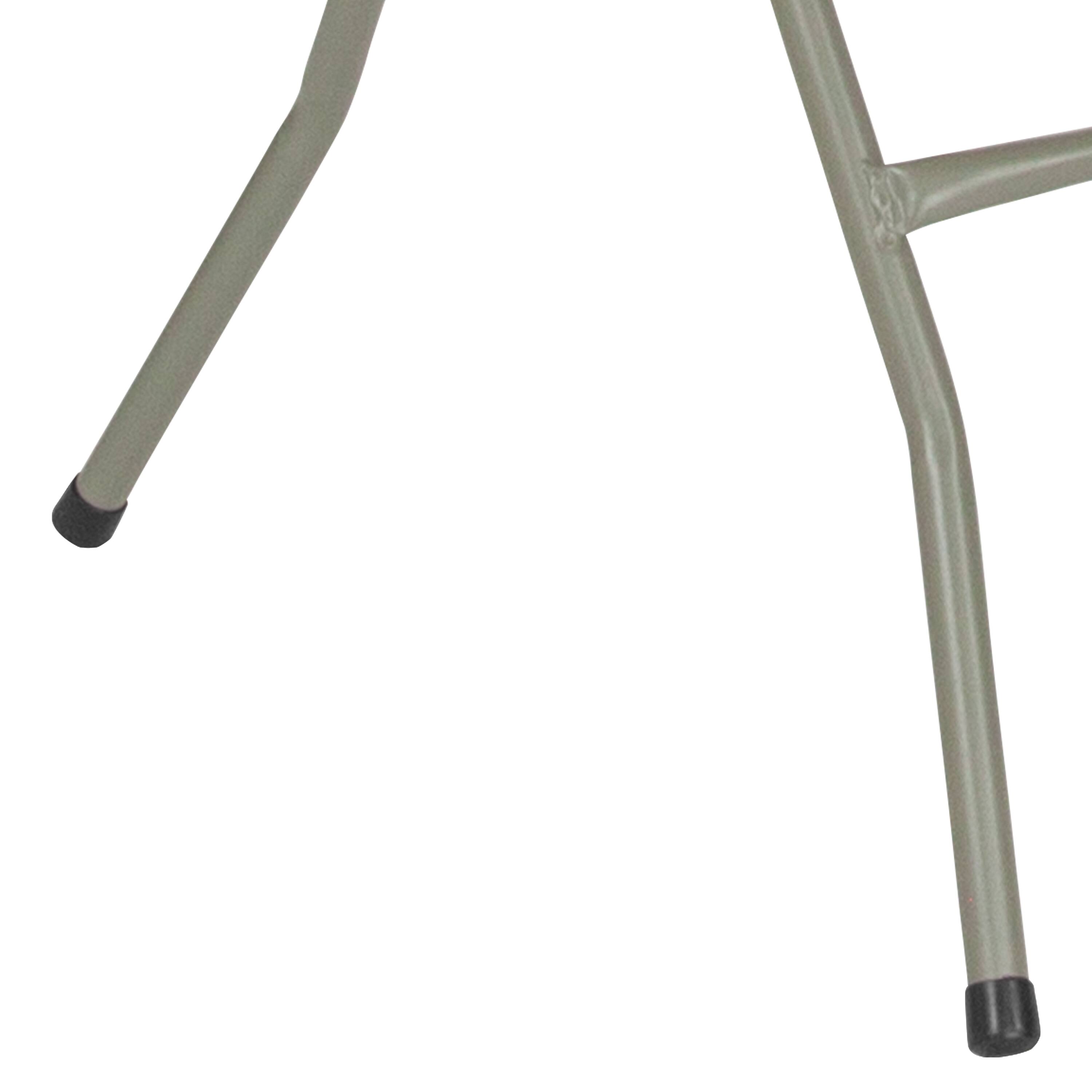 Alt View 9. Emma + Oliver - 1.95-Foot Square Rattan Plastic Folding Table - Brown.