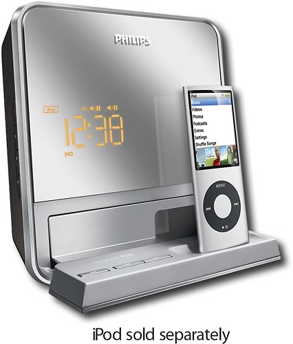Station Philips DS1400 Radio-Réveil iPhone 5 iPod Touch 5G iPod nano 7G