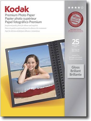 Front Standard. Kodak - Ultra Premium High-Gloss Photo Paper.