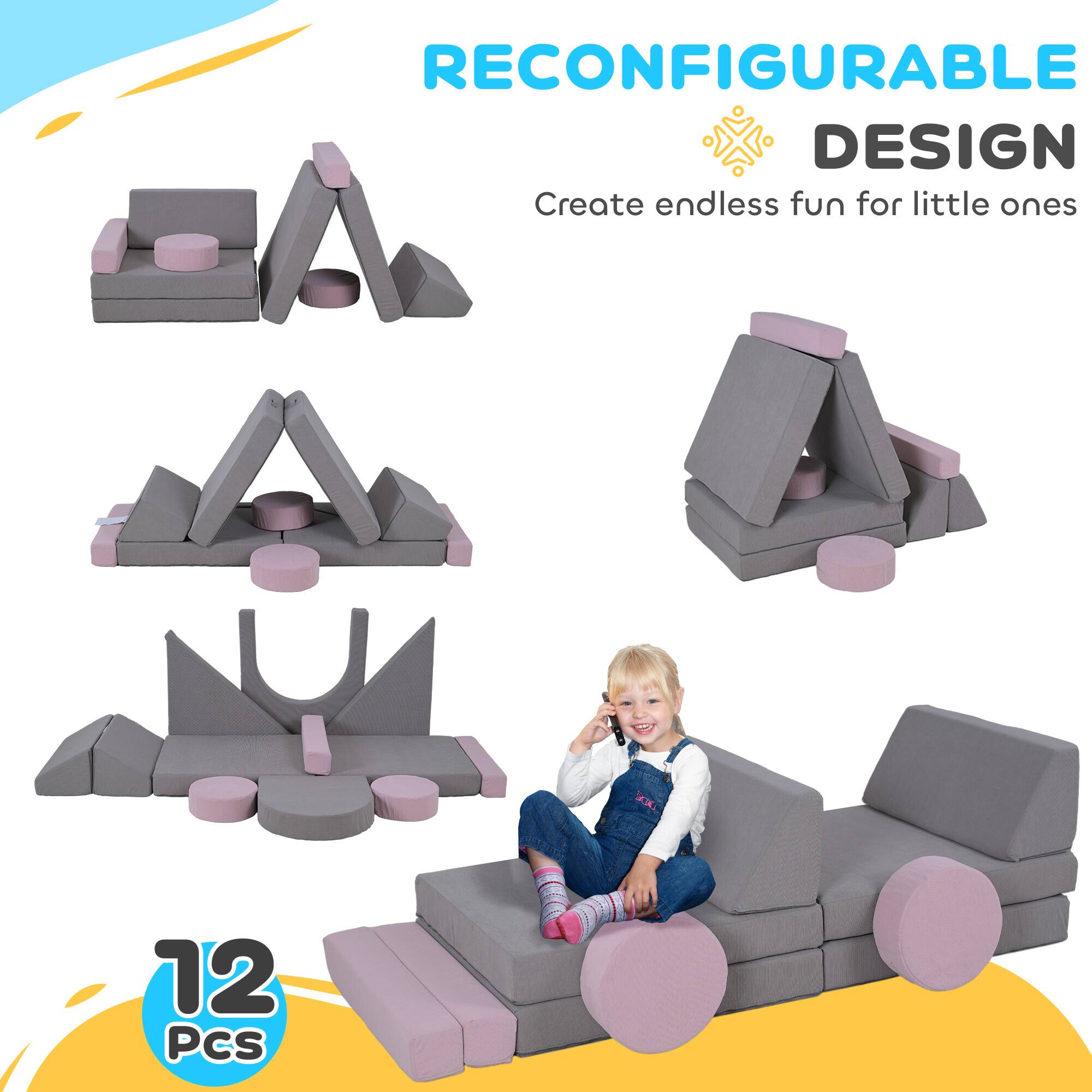 RECONFIGURABLE DESIGN  
Create endless fun for little ones  

12 PCS