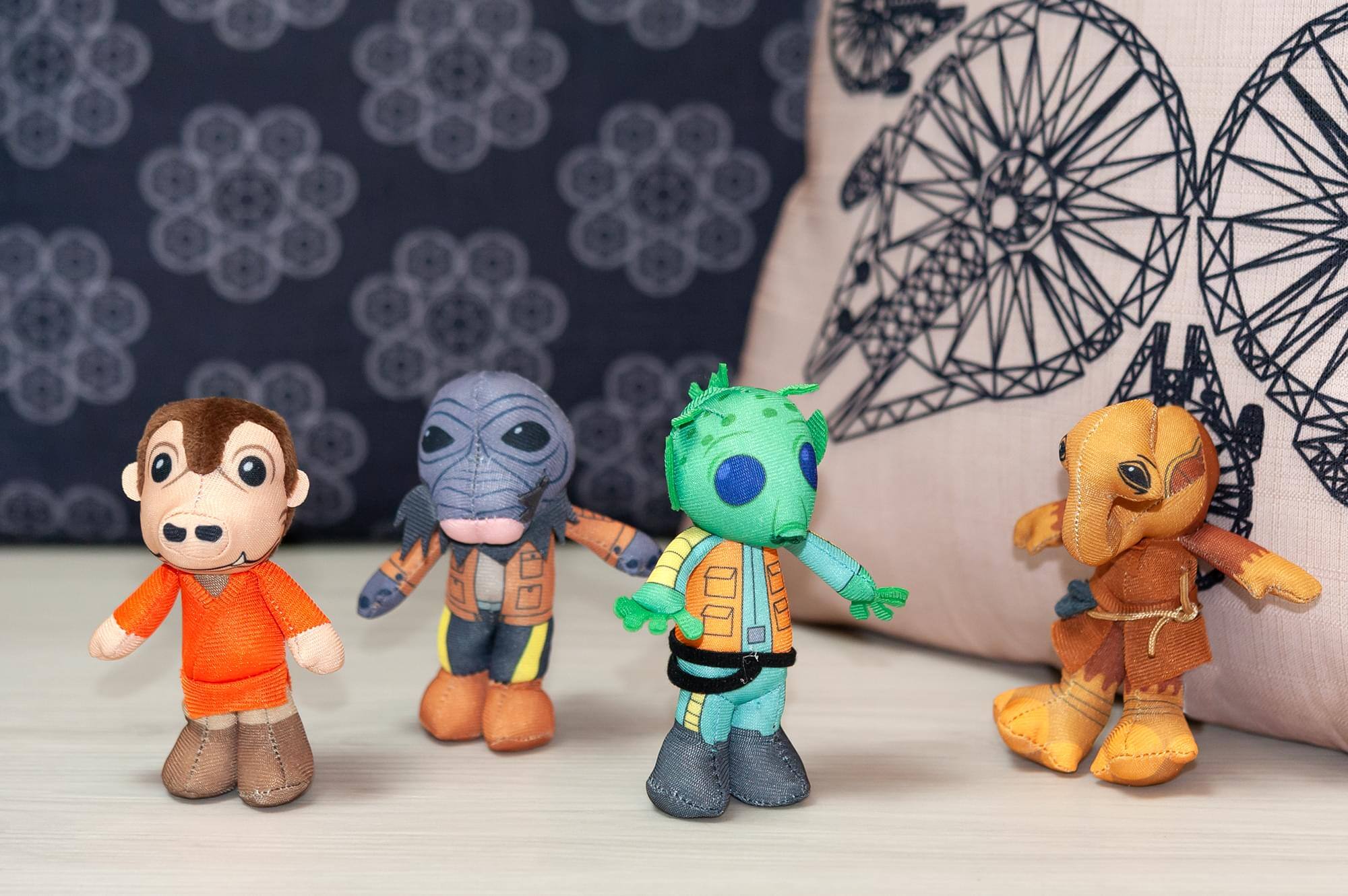 Alt View 4. Star Wars - Star Wars Exclusive Mini Plushies - Mos Eisley’s Cantina Villains - 4 Pack - Multi-Color.