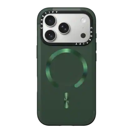 Front. CASETiFY - Force Case MagSafe Compatible for Apple iPhone 18 Pro and 17 Pro Devices - Forest.