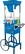 Angle. Nostalgia - Vintage Collection Snow Cone Cart - Light Blue.
