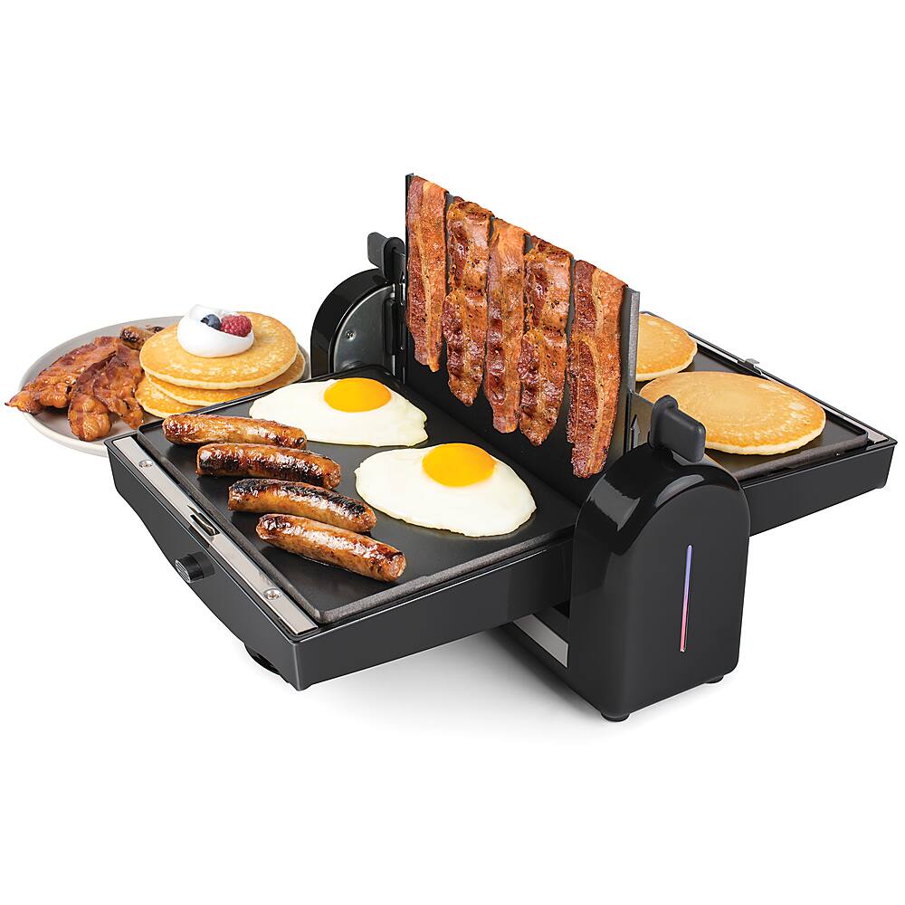 Left. Nostalgia - CFF965 3-Tier 1.5-Pound Chocolate Fondue Fountain - Black.