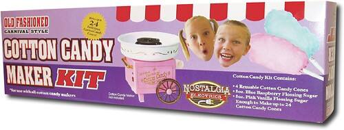 Angle Standard. Nostalgia Electrics - Vintage Collection Cotton Candy Maker Accessories.