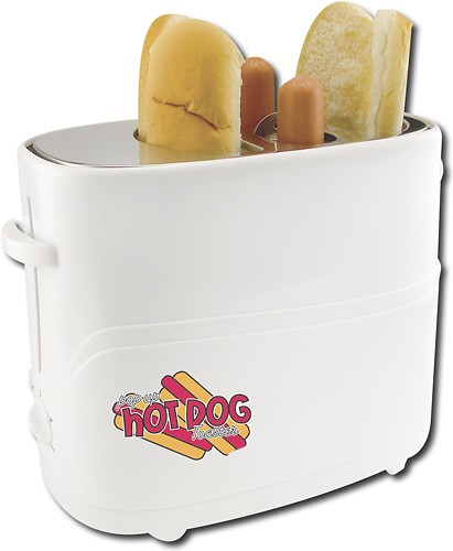 Nostalgia Retro Pop-Up Hot Dog Toaster, Red
