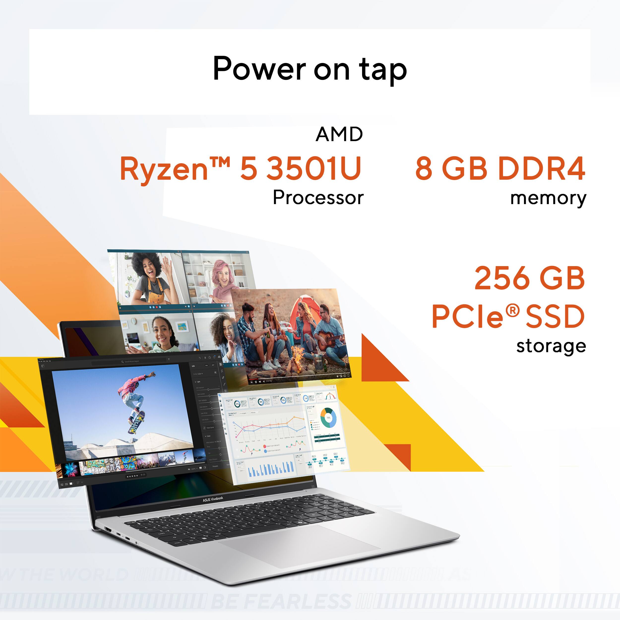 ASUS Vivobook 16 16” 2K Laptop AMD Ryzen 5 3501U (2026) 8GB Memory ...