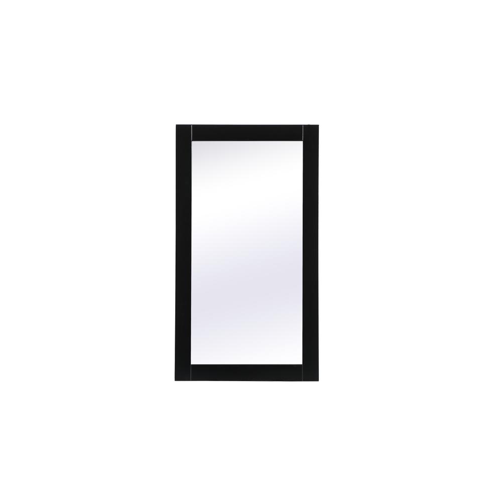 Alt View 2. Elegant Decor - Aqua vanity mirror 18x32 inch in black - Black.
