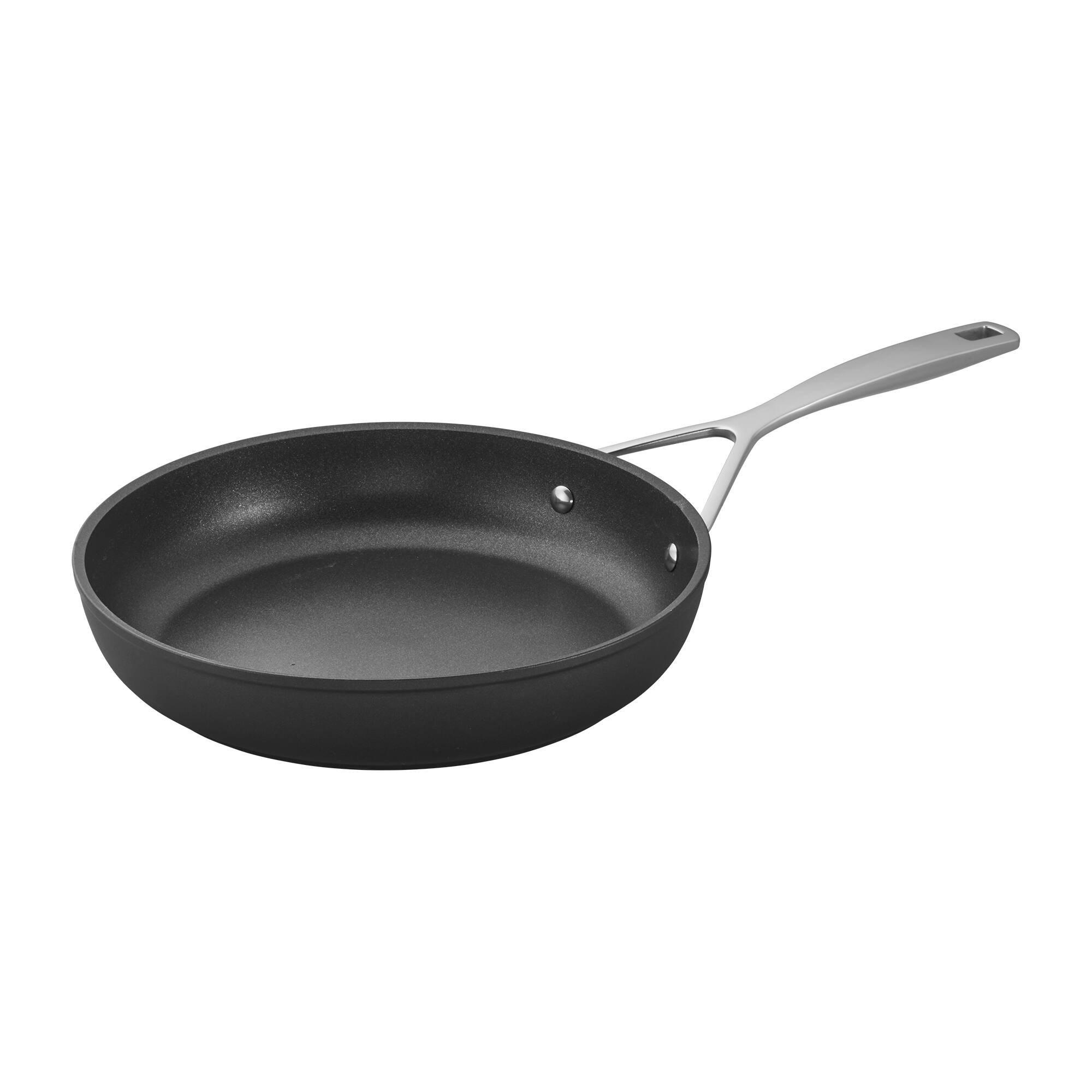 Front. Demeyere - Demeyere AluPro 10-inch Aluminum Nonstick Fry Pan - Black.