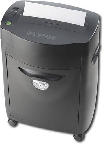 Angle Standard. Royal - 10-sheet Crosscut Paper Shredder - Black.