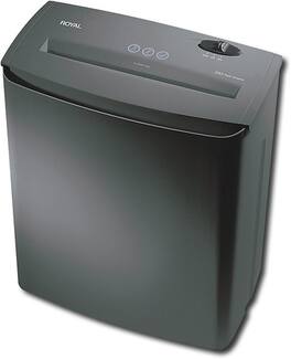 Royal - 5-sheet Strip Cut Paper Shredder - Black