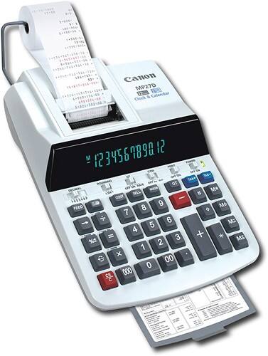Angle Standard. Canon - Desktop Printing Calculator.
