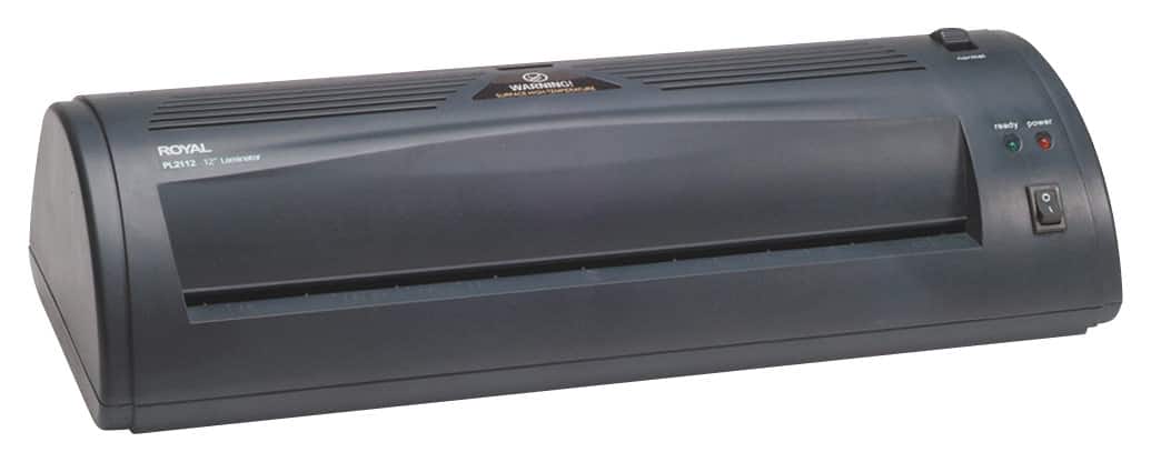 Royal - Hot Laminator - Black - Larger Front