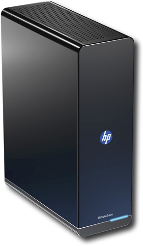 Blive ved Generelt sagt forfatter Best Buy: HP SimpleSave 1TB External USB 2.0 Hard Drive Black/Silver  HPBAAD0010HBK-NHSN