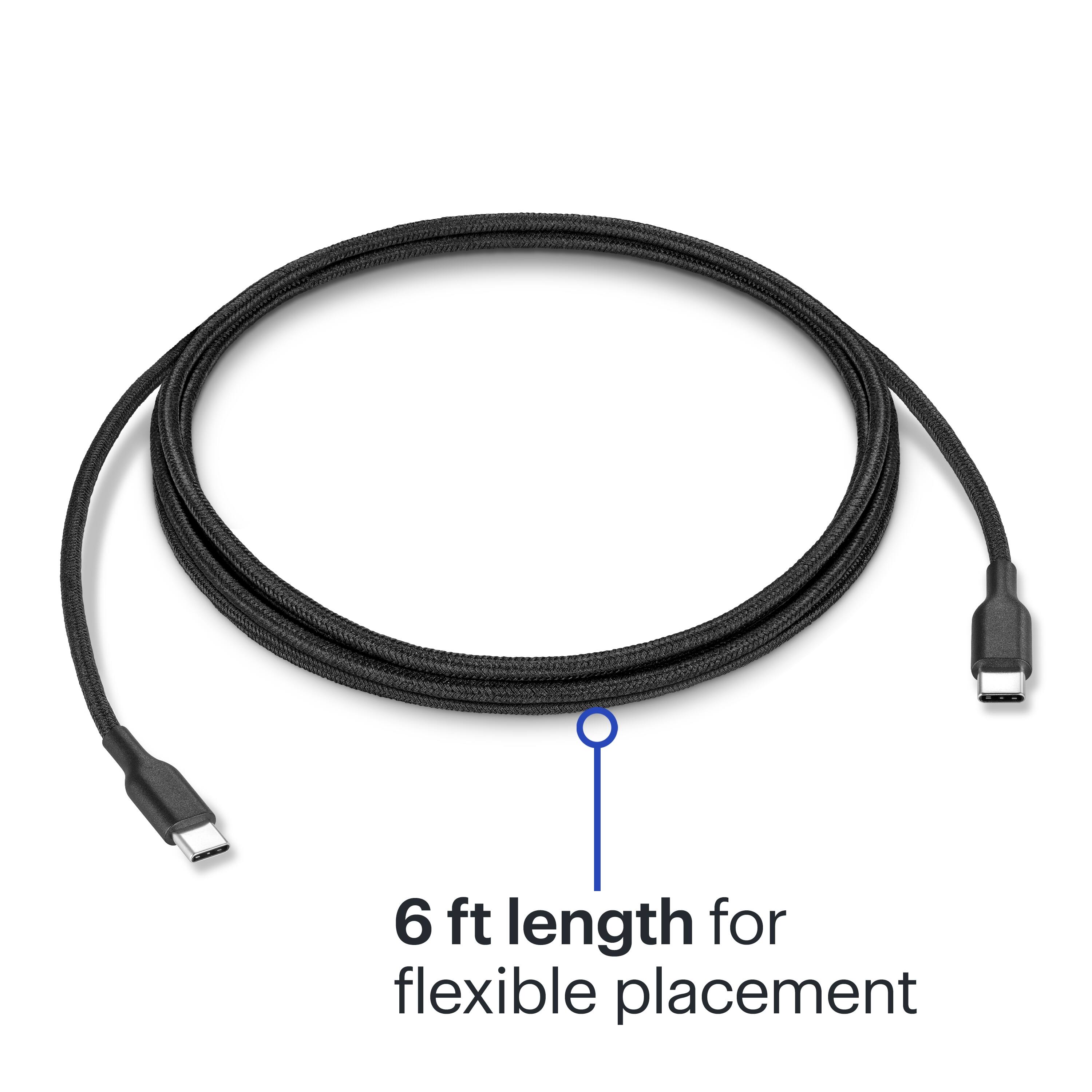 The text on the image reads "6 ft length for flexible placement."