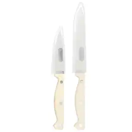 Martha Stewart - Everyday Keswick 2 Piece Cutlery and Sheath Set - Linen