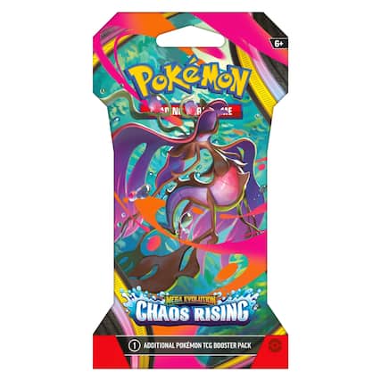 6+ Pokémon Trading Card Game: Mega Evolution Chaos Rising 1 Additional Pokémon TCG Booster Pack