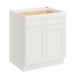 Boyel Living - 30 Inch Style Base Cabinet with Full Overlay Doors - White Shaker
