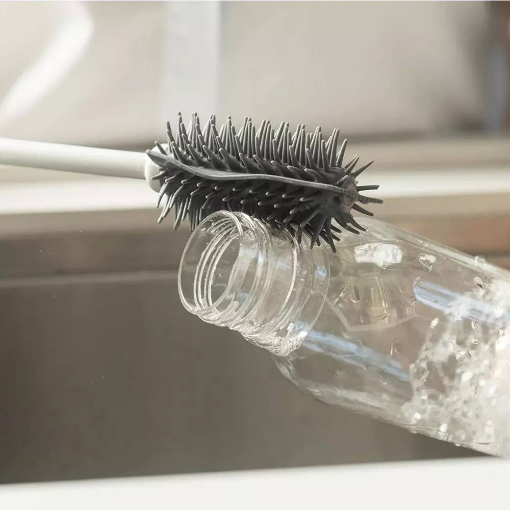 Alt View 4. OU - OU Bottle & Glass Brush – Ergonomic, Scratch Free, Deep Cleaning of Cups, Bottles & Glasses.