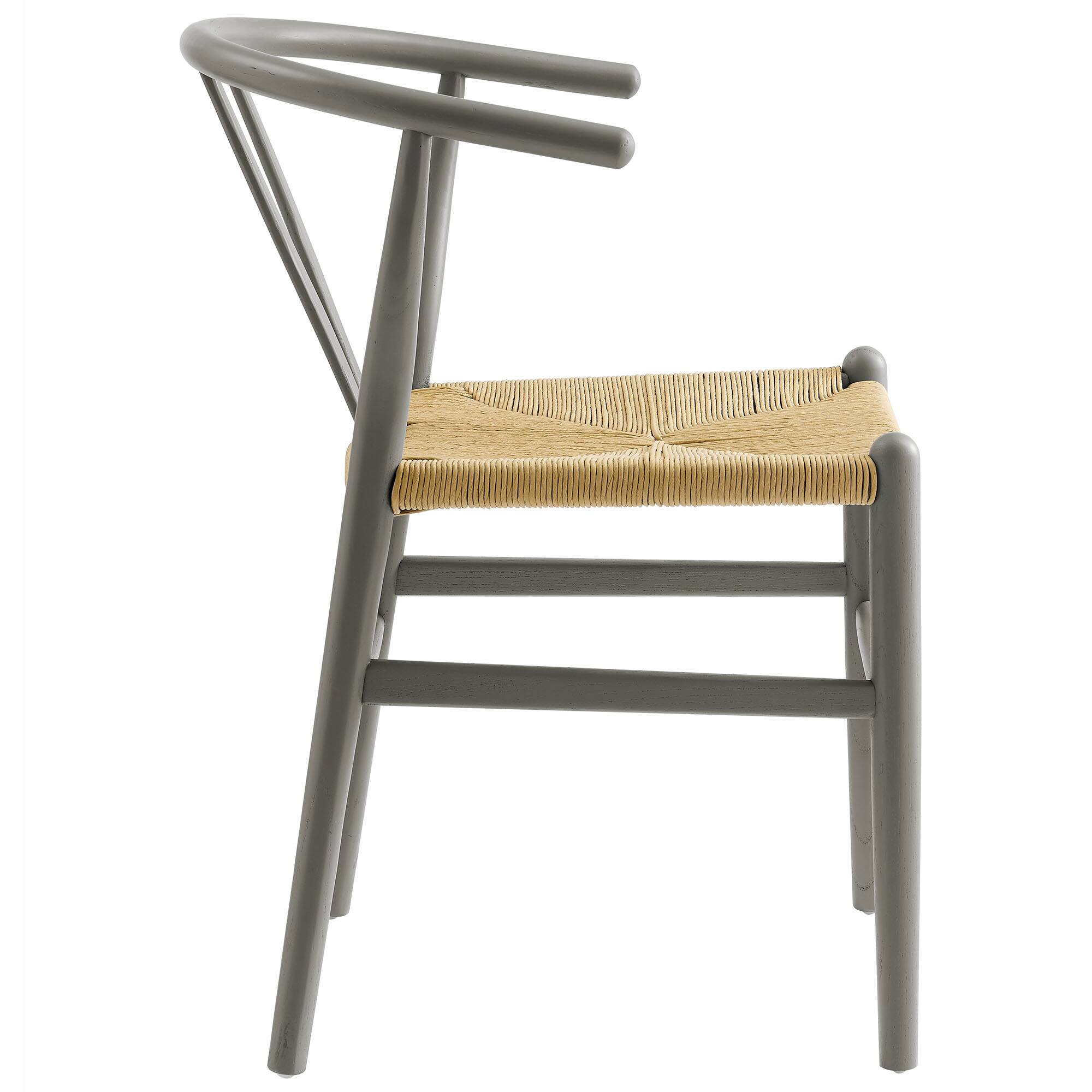 Alt View 2. Modway - Amish 32" Wood Dining Accent Chair by Modway - Light Gray.