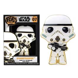 Star Wars Funko POP Pin Large Enamel Pin | Stormtrooper - White