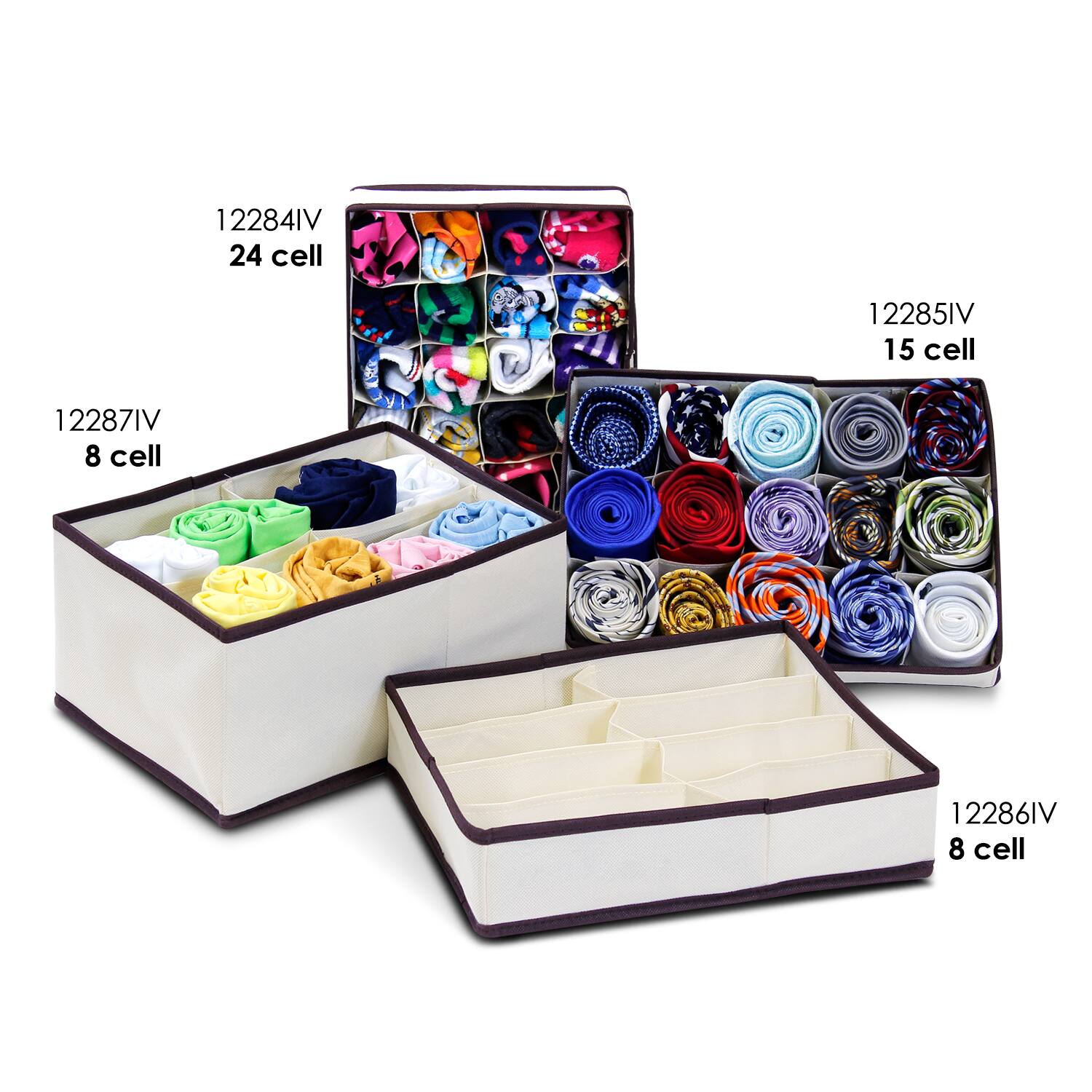 12284IV  
24 cell  

12285IV  
15 cell  

12287IV  
8 cell  

12286IV  
8 cell