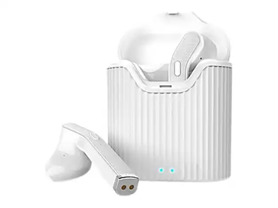 Front. Wicked Audio - Driftr True Wireless Earbud Headphones - White.