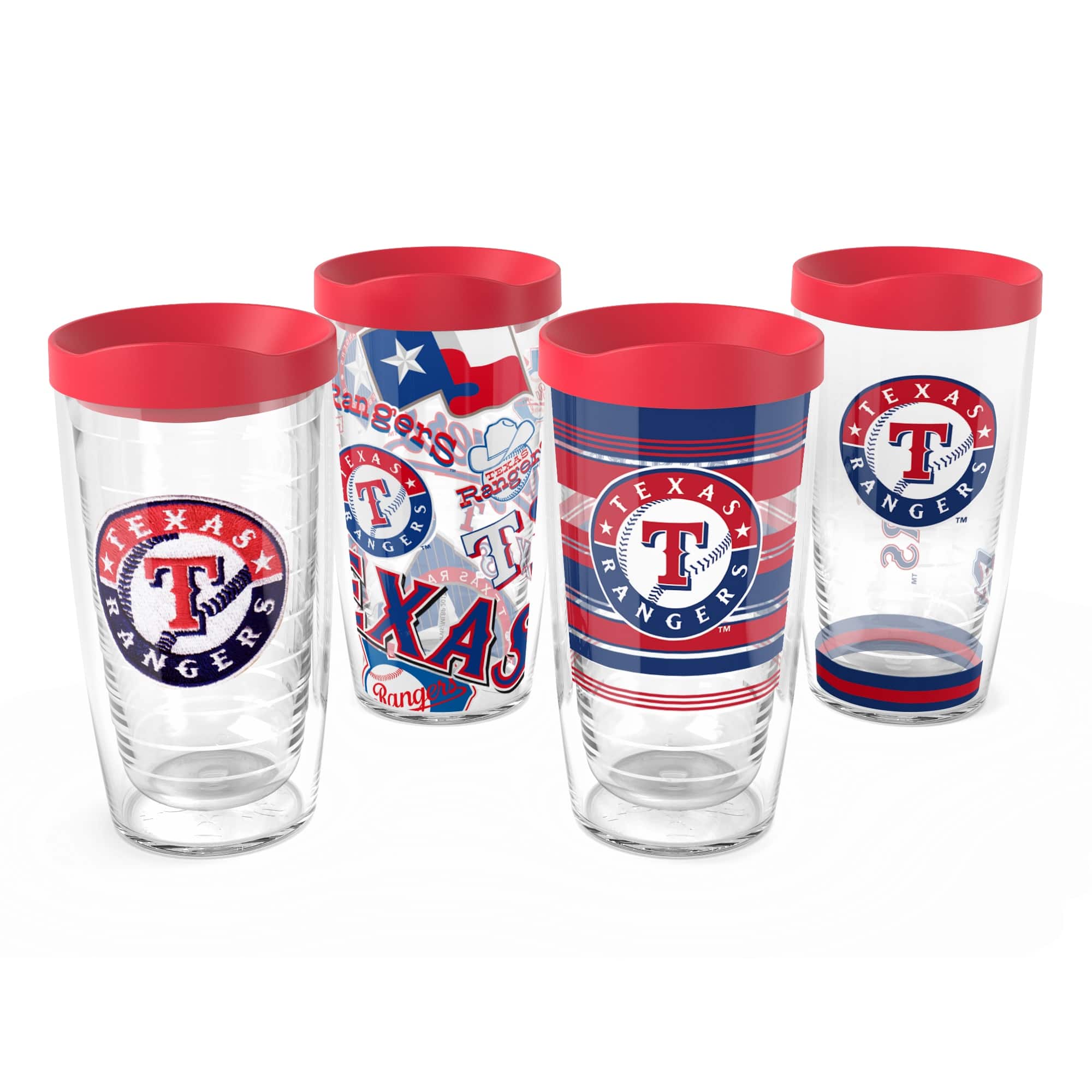 Tervis - Texas Rangers Four-Pack 16oz. Classic Tumbler Set - Multicolor