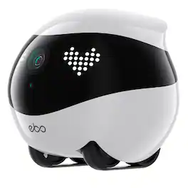 Enabot - EBO Air 2 Whole-Home Mobile Robot 2K Ultra HD Camera, Remote Monitoring and Control - Dove White