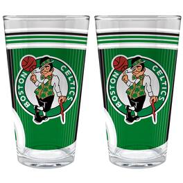 Great American Products - Boston Celtics Two-Piece 16oz. Pint Glass Set - Multicolor