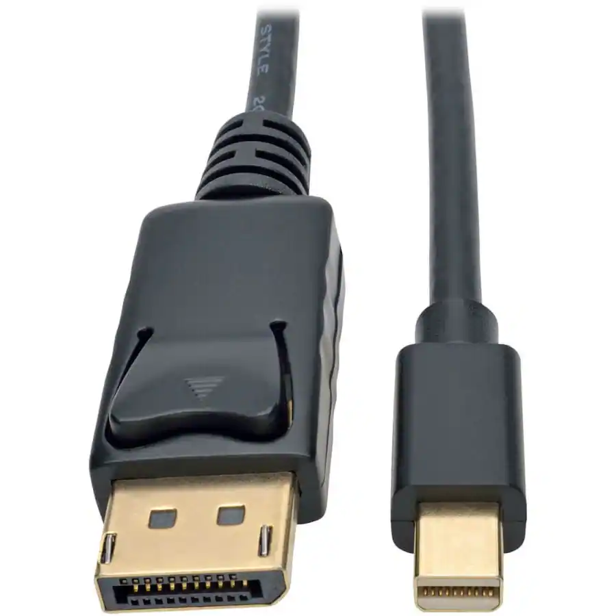 Displayport Cable Front Tripp Lite Mini DisplayPort to DisplayPort 1.2 Adapter Cable 4K @ 60Hz ...