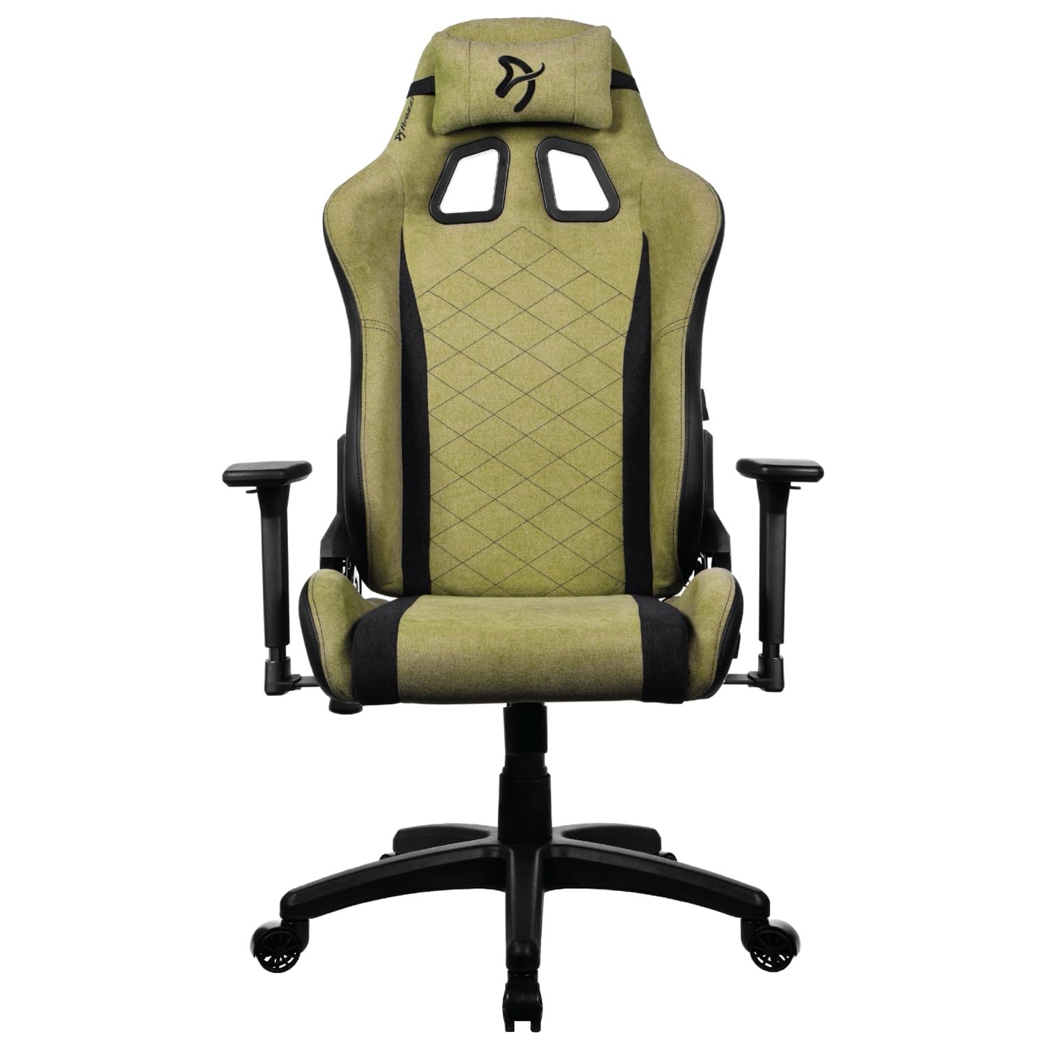 Alt View 1. Arozzi - Arozzi Avanti Soft Fabric Ergonomic Gaming Chair – Moss Green – Cold Cured Molded Foam with Reclining Steel Frame - Moss Green.