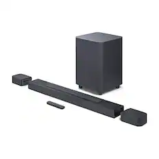 Front. JBL - JBL Bar 800-5.1.2-Channel soundbar with Detachable Surround Speakers and Dolby Atmos®, (Black) - Black.
