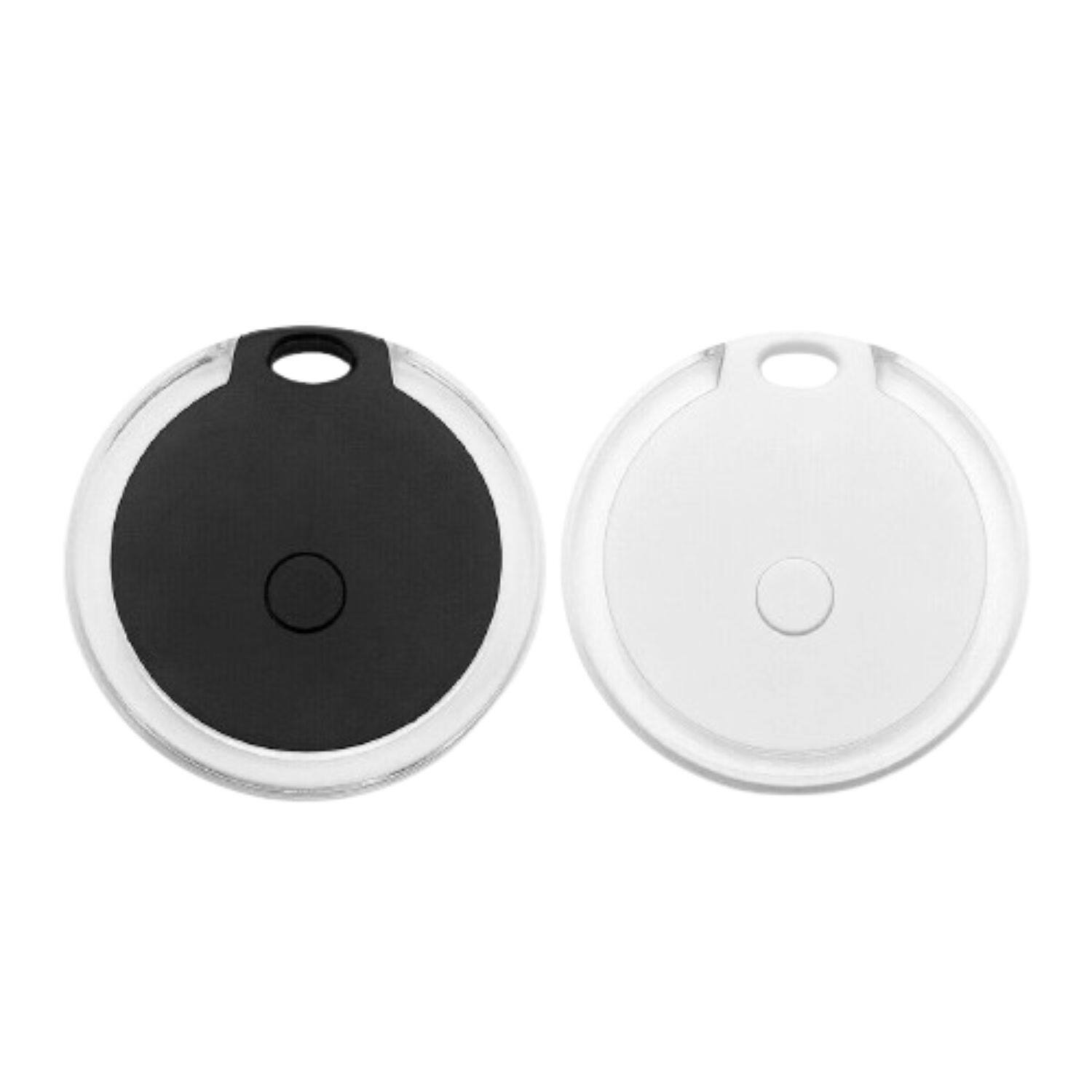 Front. Home Collection - Mini GPS Tracker Wireless Bluetooth Anti-Lost Device for Kids, Pets, Wallets, and Keys – Black & White - Black & White.
