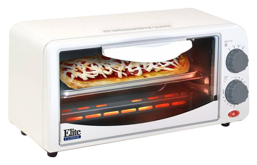 Angle. Elite - 2-Slice Toaster Oven - White.
