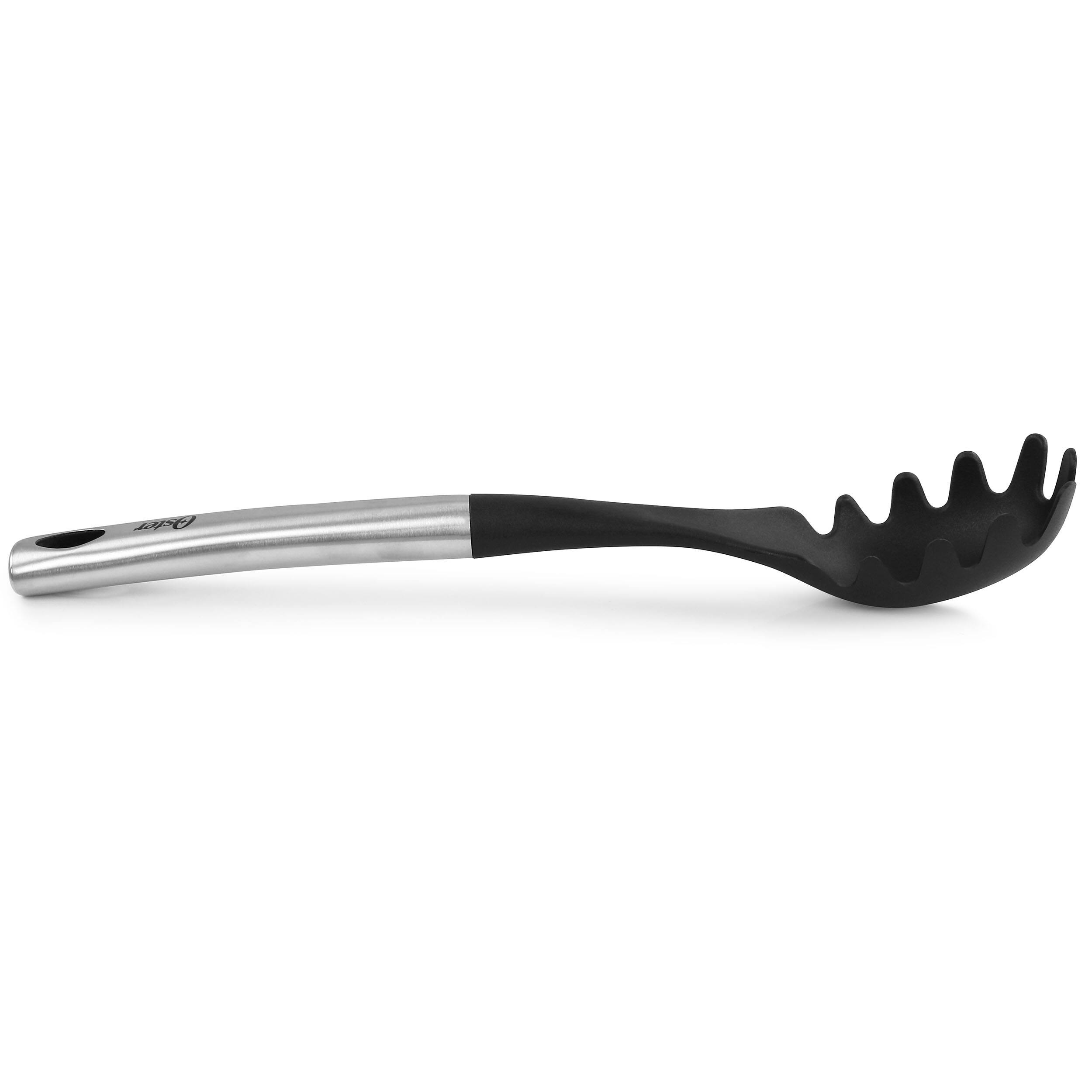 Alt View 2. Oster - Oster Baldwyn Nylon Pasta Server Kitchen Utensil with Stainless Steel Handle - Silver.