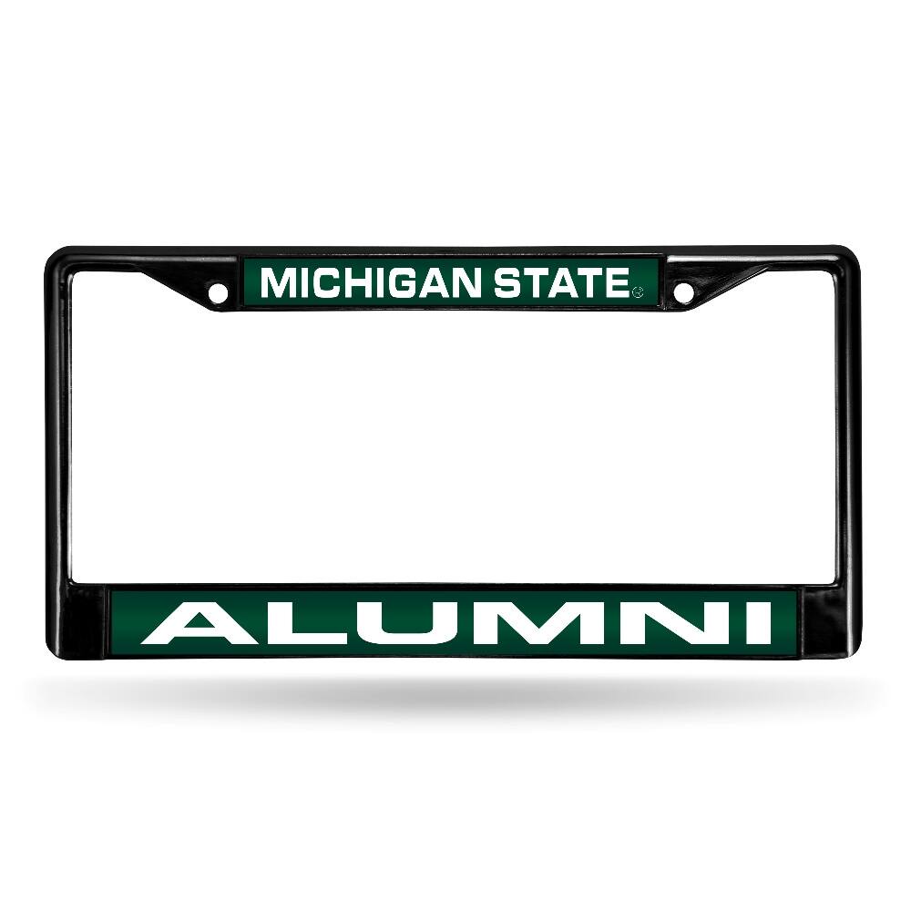 Michigan State Spartans Alumni Black Metal Laser Cut License Plate Frame