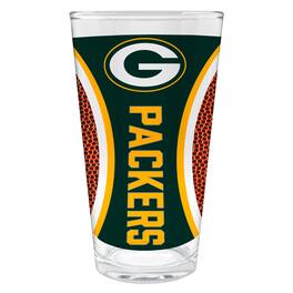 Great American Products - Green Bay Packers 16oz. Game Ball Pint Glass - Brown